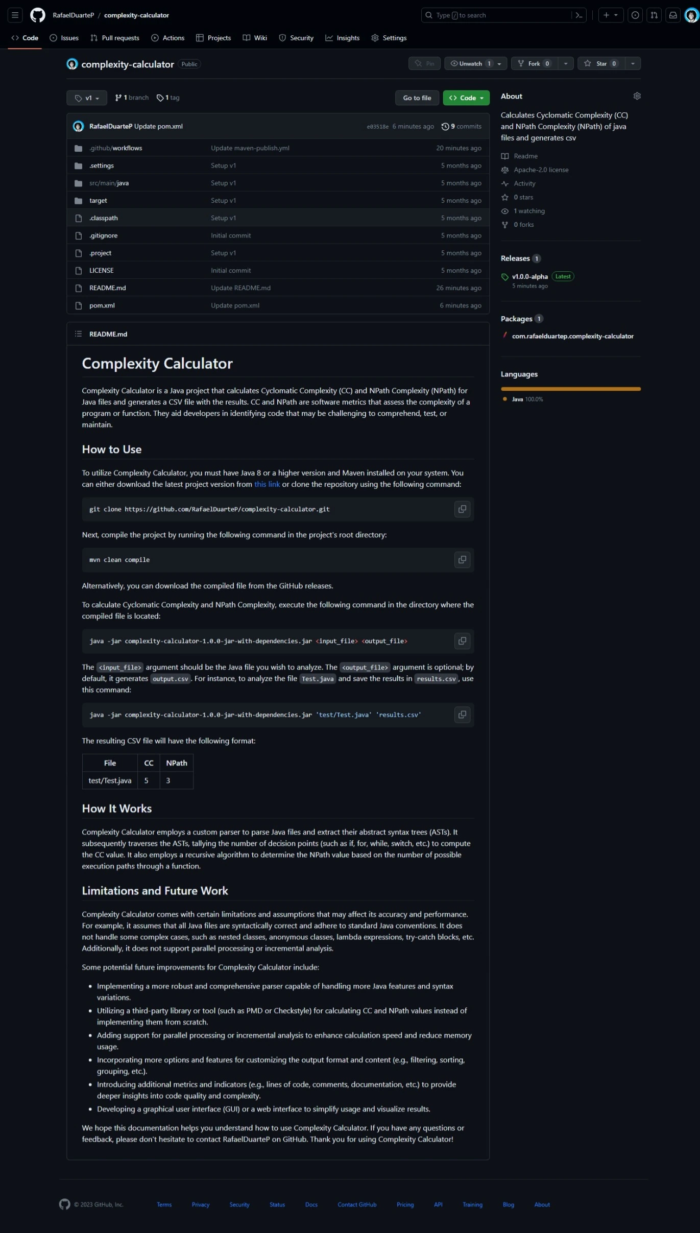 Projeto complexity-calculator